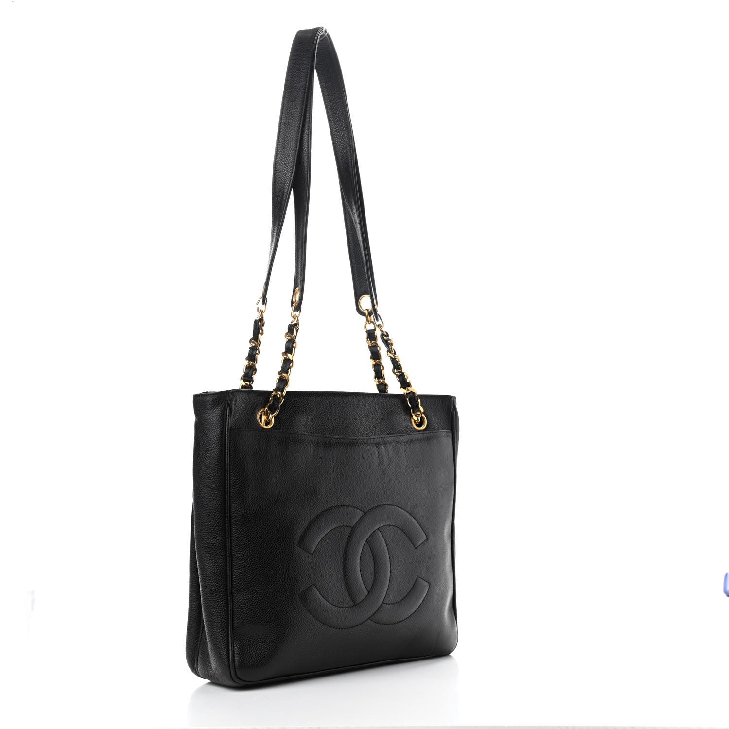 Chanel Caviar CC Shoulder Bag Black 2 of 9