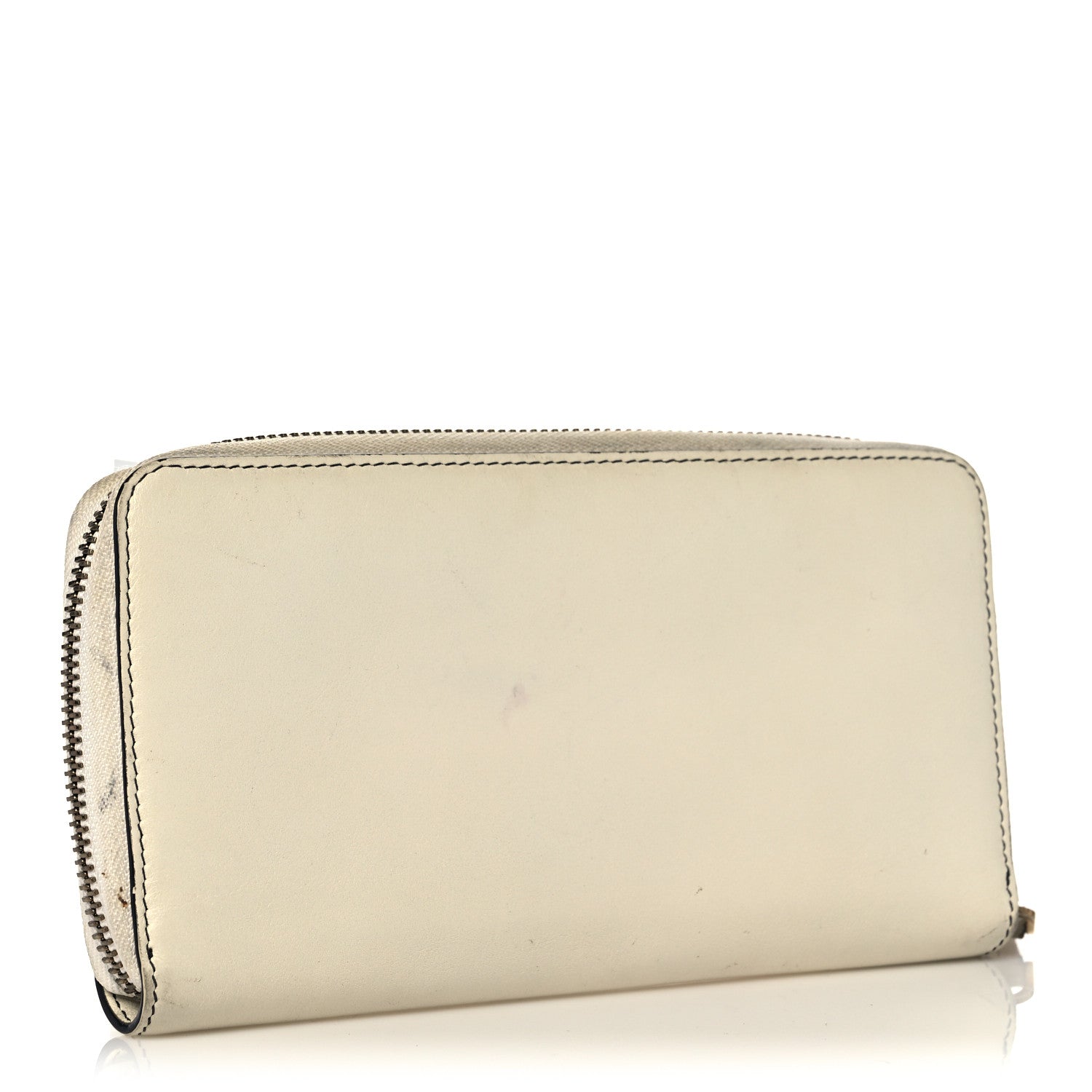 Christian Dior Calfskin Niki De Saint Phalle Love Zip Around Wallet Off White 3 of 19