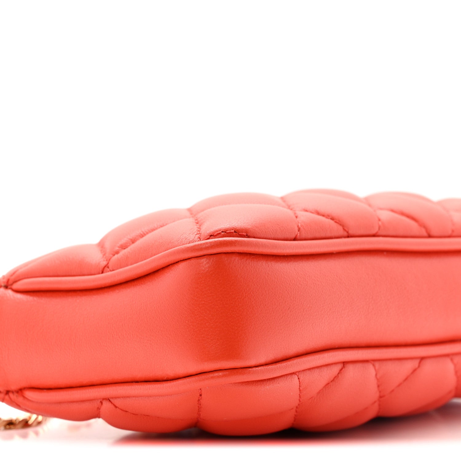 Versace Nappa Quilted Tribute Icon Pouch Dark Orange 9 of 12