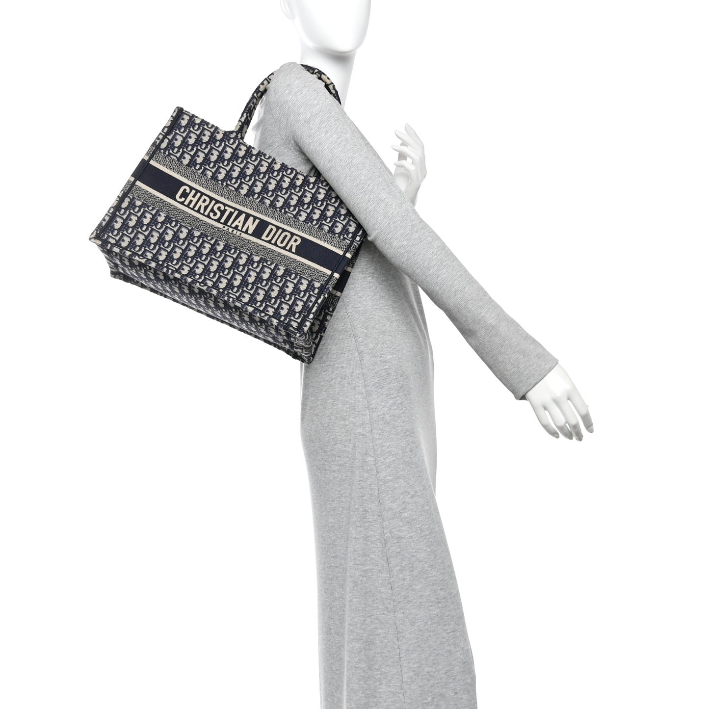 Oblique Medium Book Tote Blue Multicolor