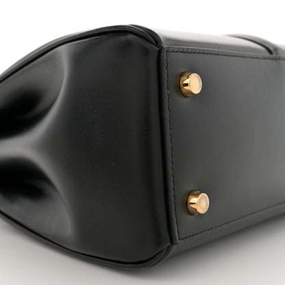 Celine Satinated Calfskin Small 16 Top Handle Bag Black 10 of 12