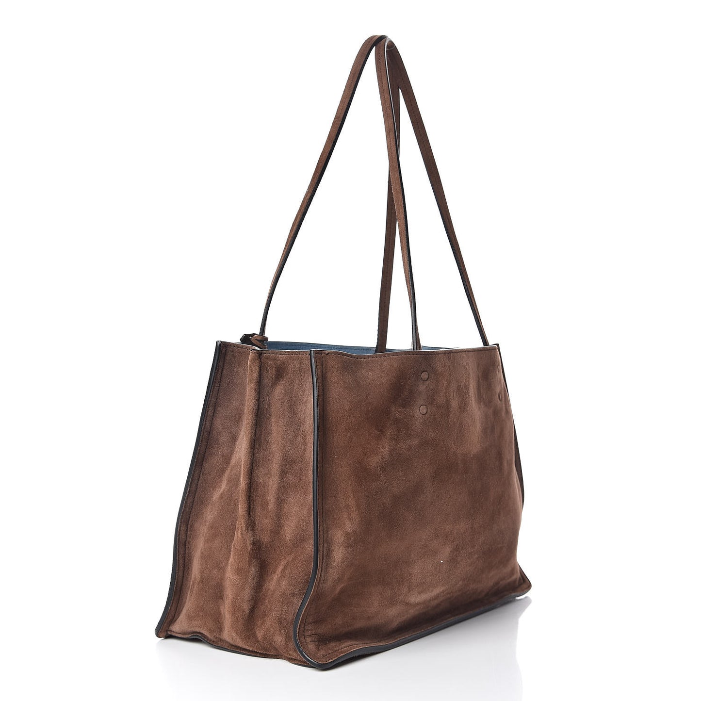 Suede Etiquette Tote Bruciato Astrale