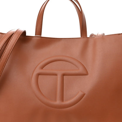 Telfar Vegan Leather Medium Shopping Bag Tan 7 of 9