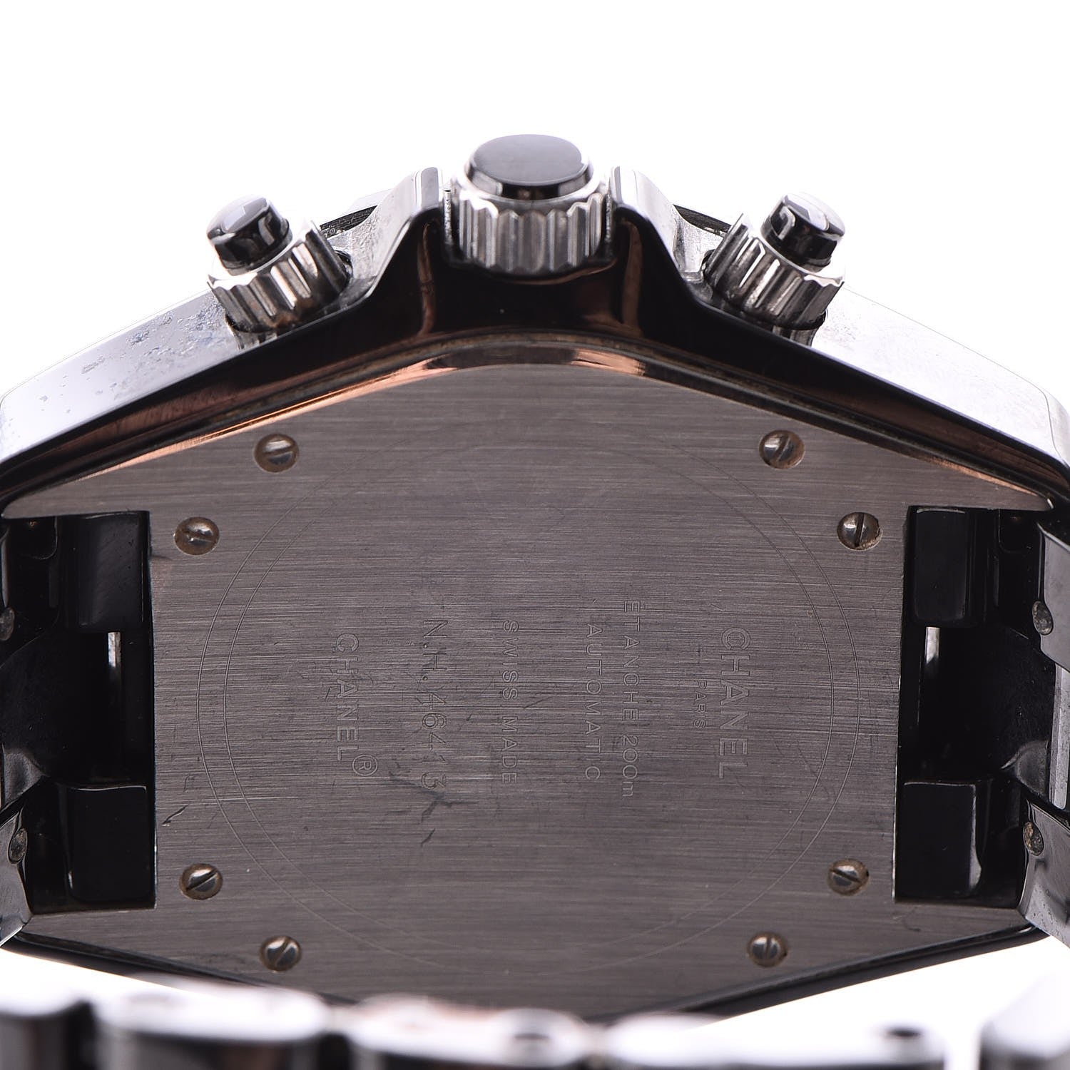 Chanel Stainless Steel Ceramic 41mm J12 Chronograph Automatic Watch Black 5 of 8