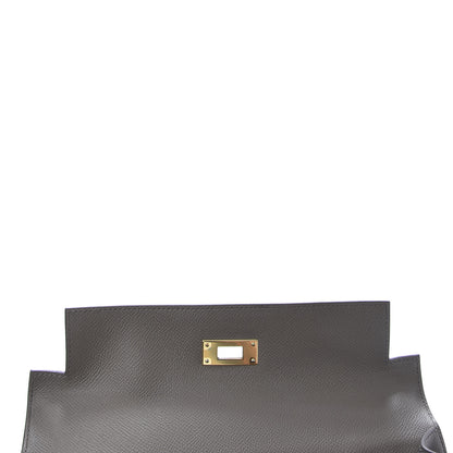 Hermes Epsom Kelly Sellier 28 Etain 16 of 41