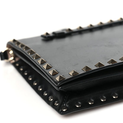 Valentino Garavani Nappa Rockstud Wristlet Clutch Black 8 of 13