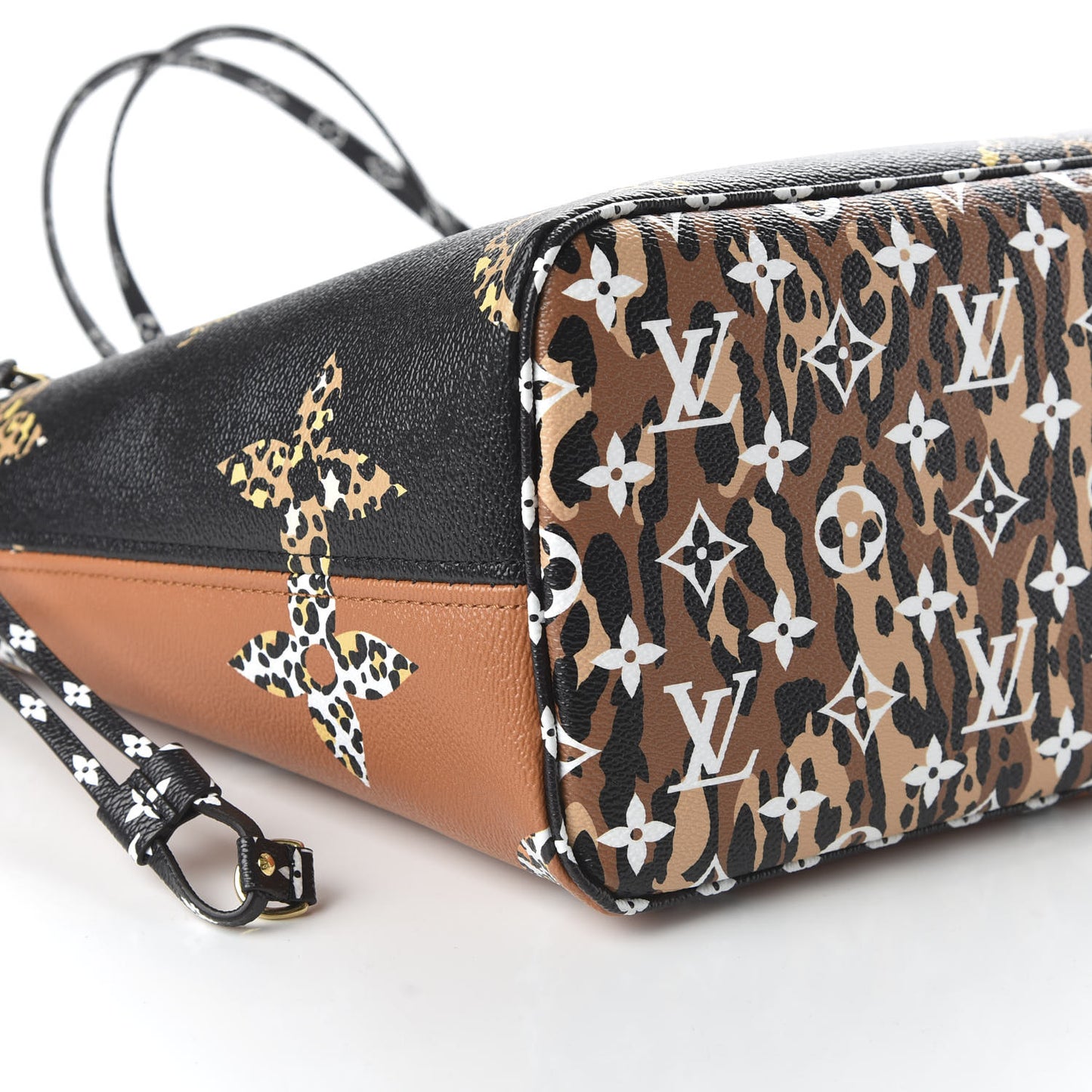 Monogram Giant Jungle Neverfull MM Black