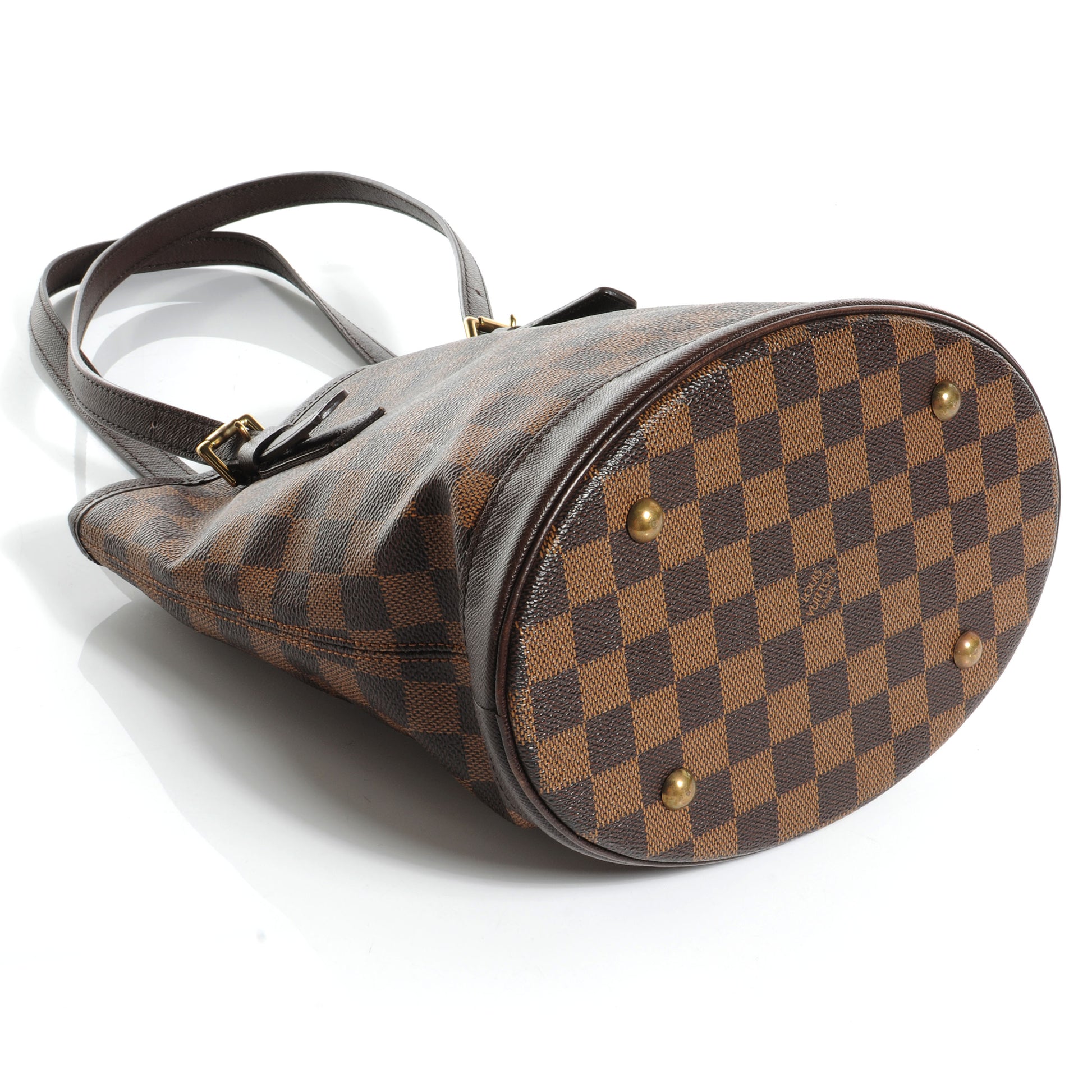 Louis Vuitton Damier Ebene Marais Bucket 23 5 of 9