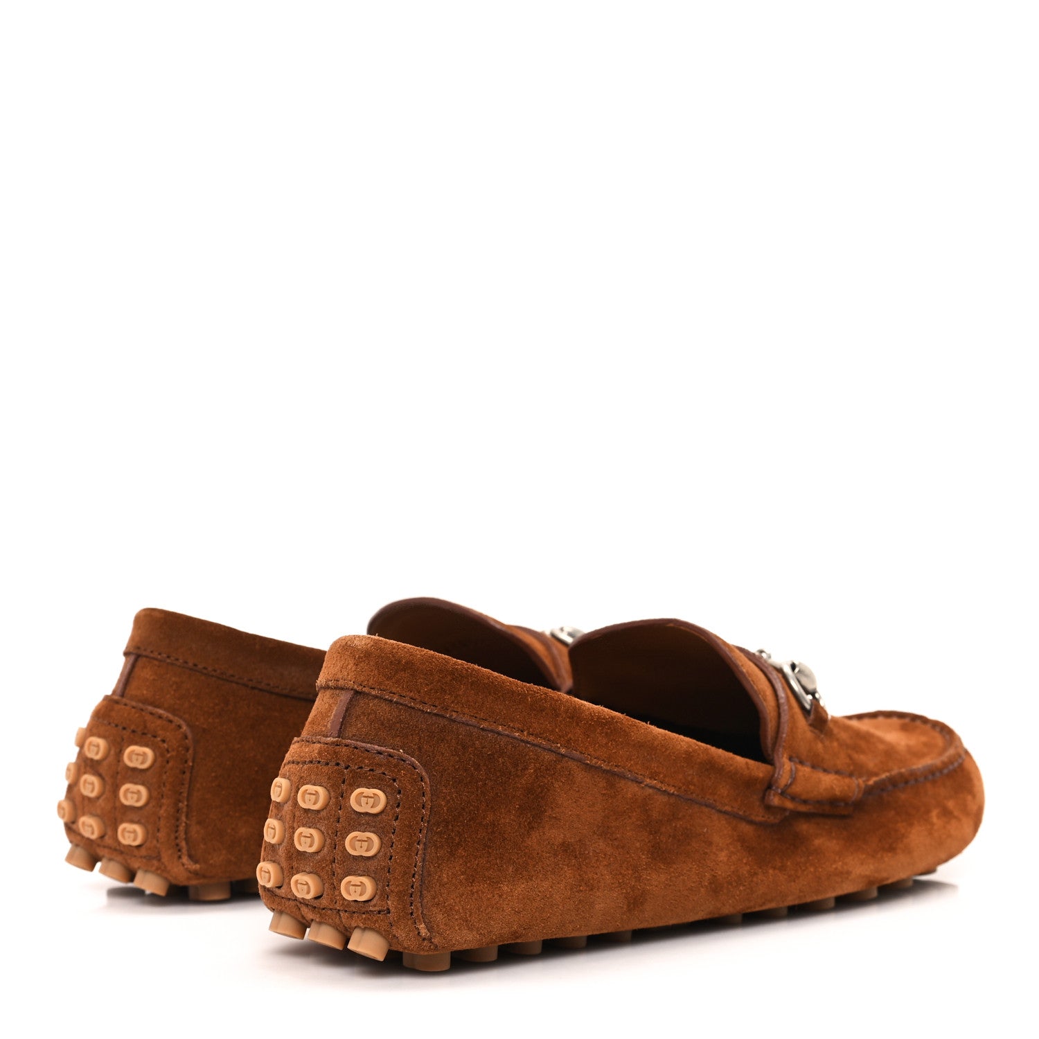 Gucci Suede Mens Horsebit Driver Loafers 8.5 Cuir 5 of 10