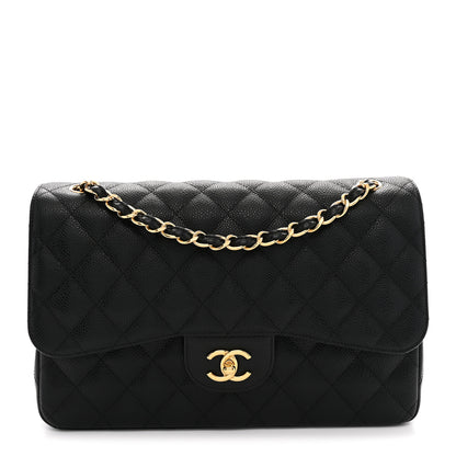 Chanel Caviar Quilted Jumbo Double Flap Black 1 of 11