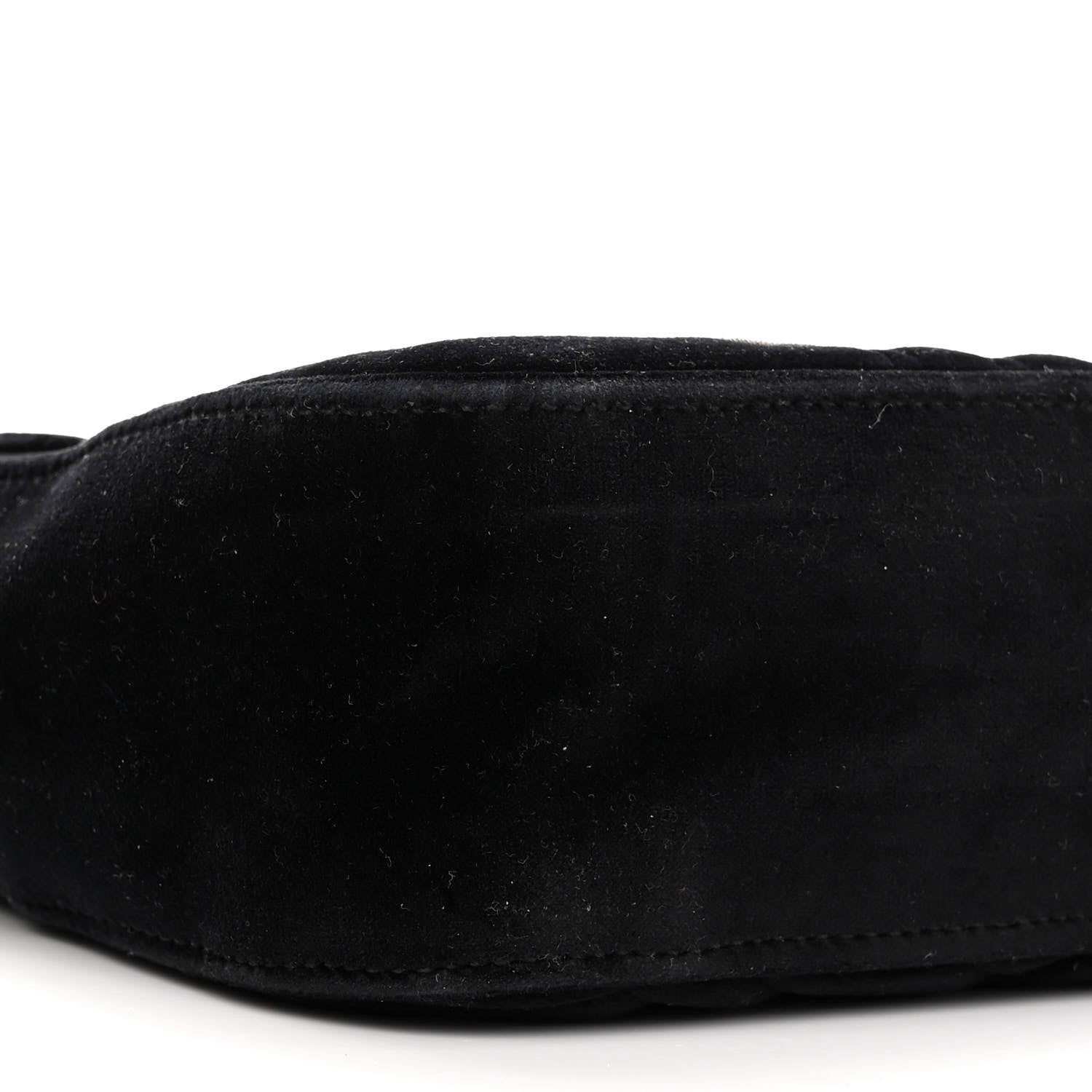 Gucci Velvet Matelasse Loved Embroidered Medium GG Marmont Shoulder Bag Black 9 of 12