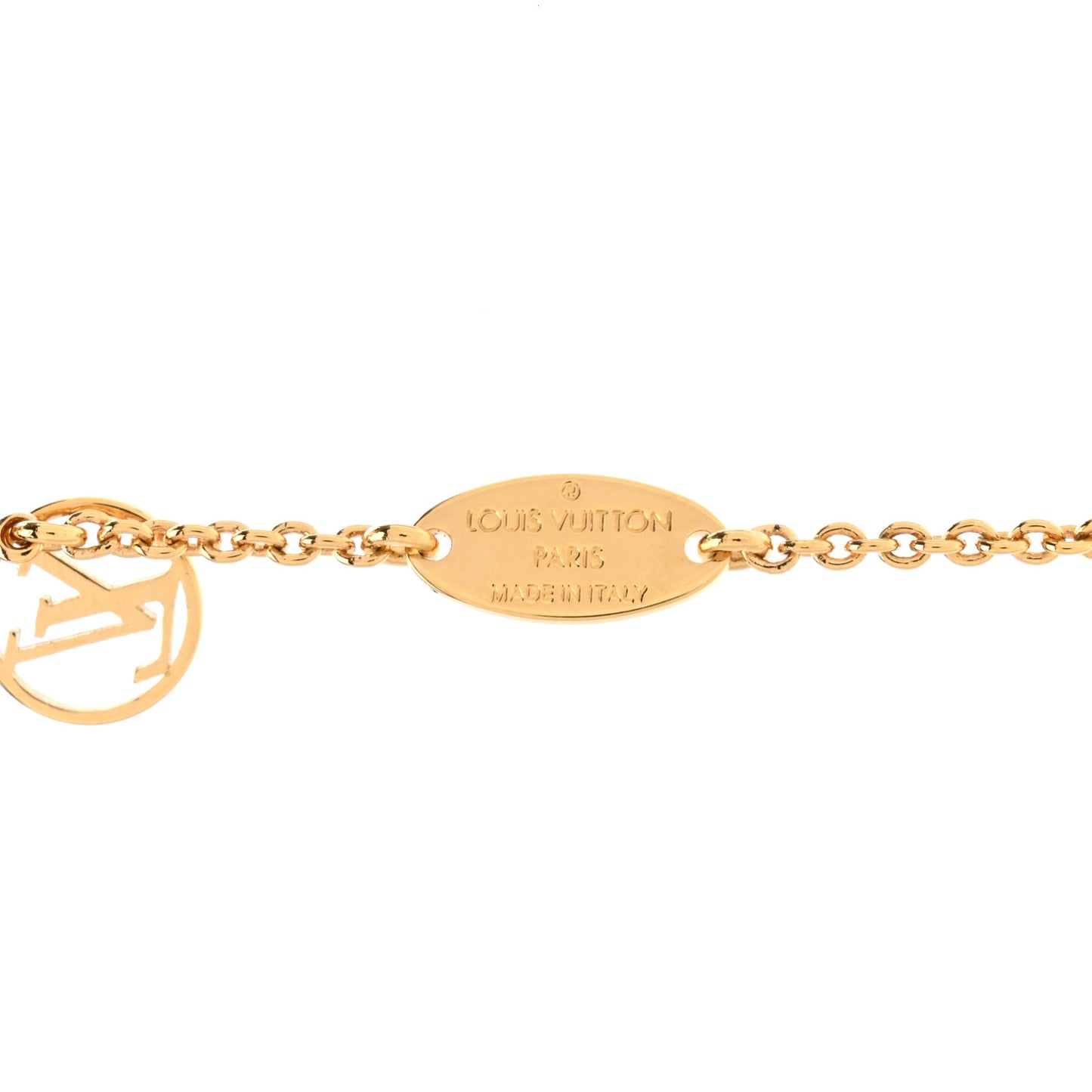 Metal LV Eclipse Necklace Gold