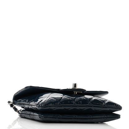Chanel Patent Calfskin Mini Flap Crossbody Blue 4 of 10