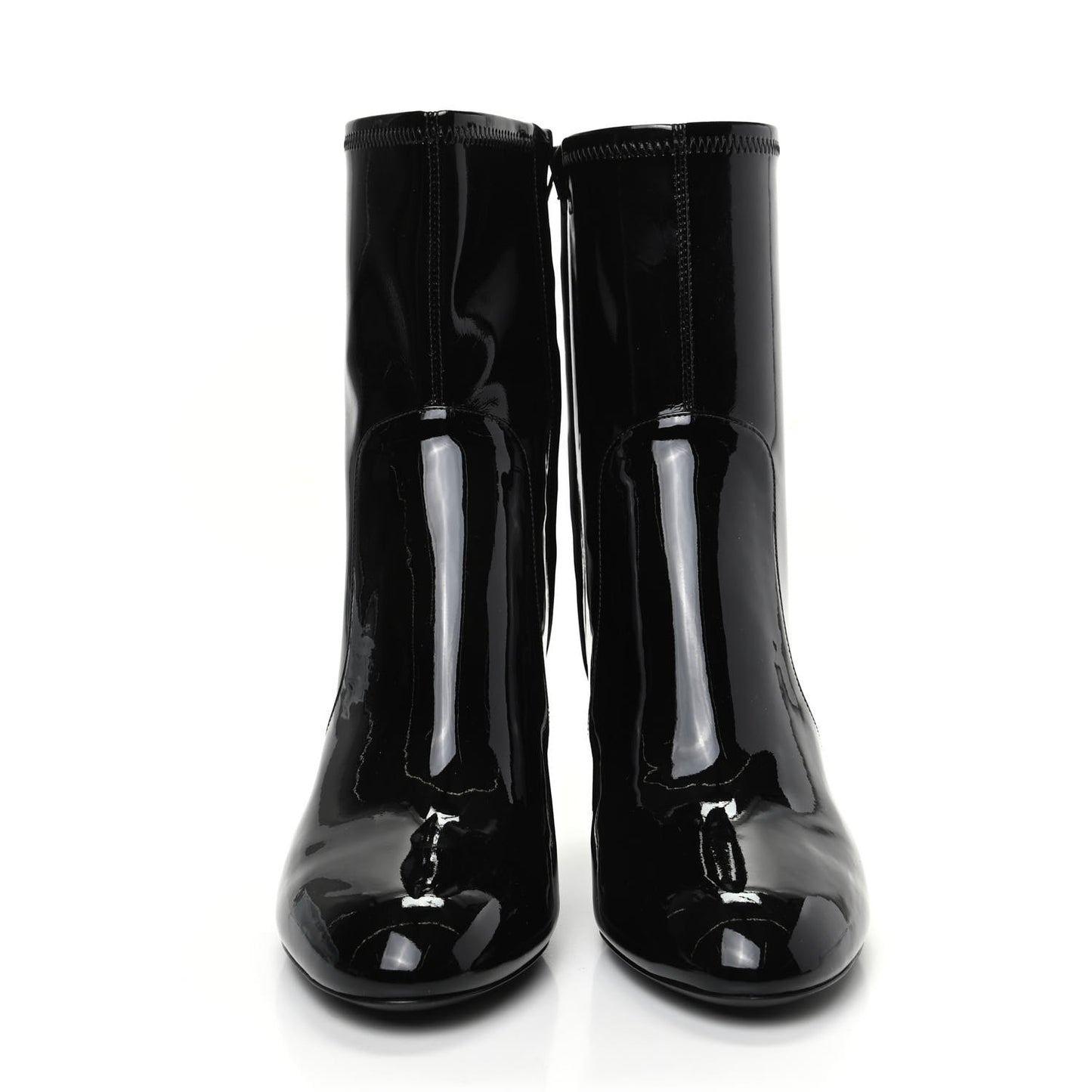 Patent Uniformes Silhouette Ankle Boots 38 Black