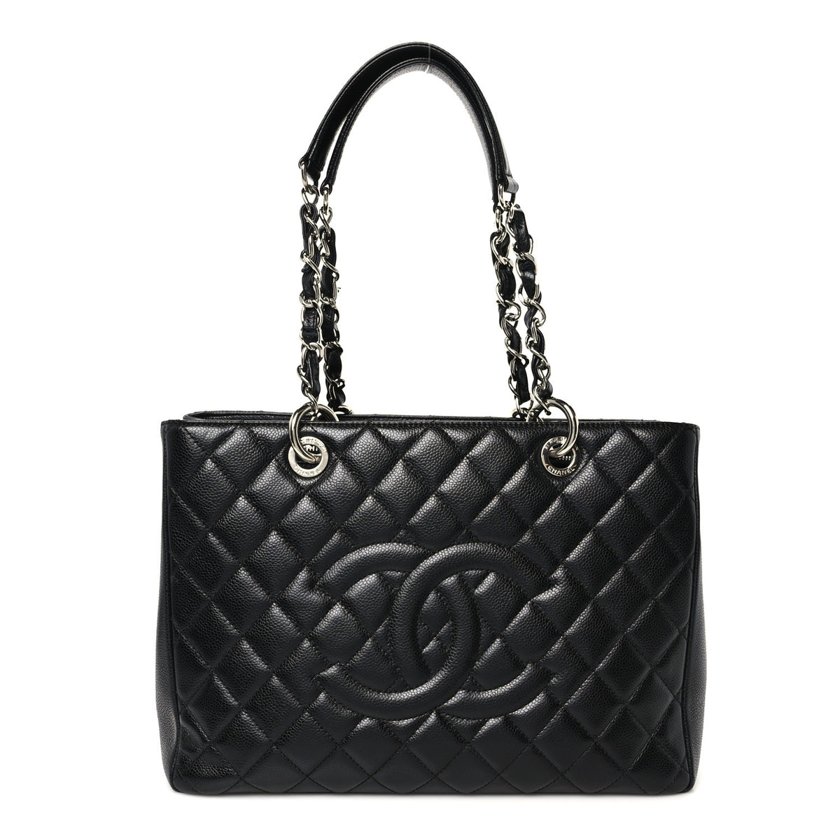 Chanel Caviar Quilted Grand Shopping Tote GST Black 1 of 9