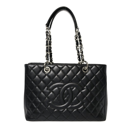 Chanel Caviar Quilted Grand Shopping Tote GST Black 1 of 9