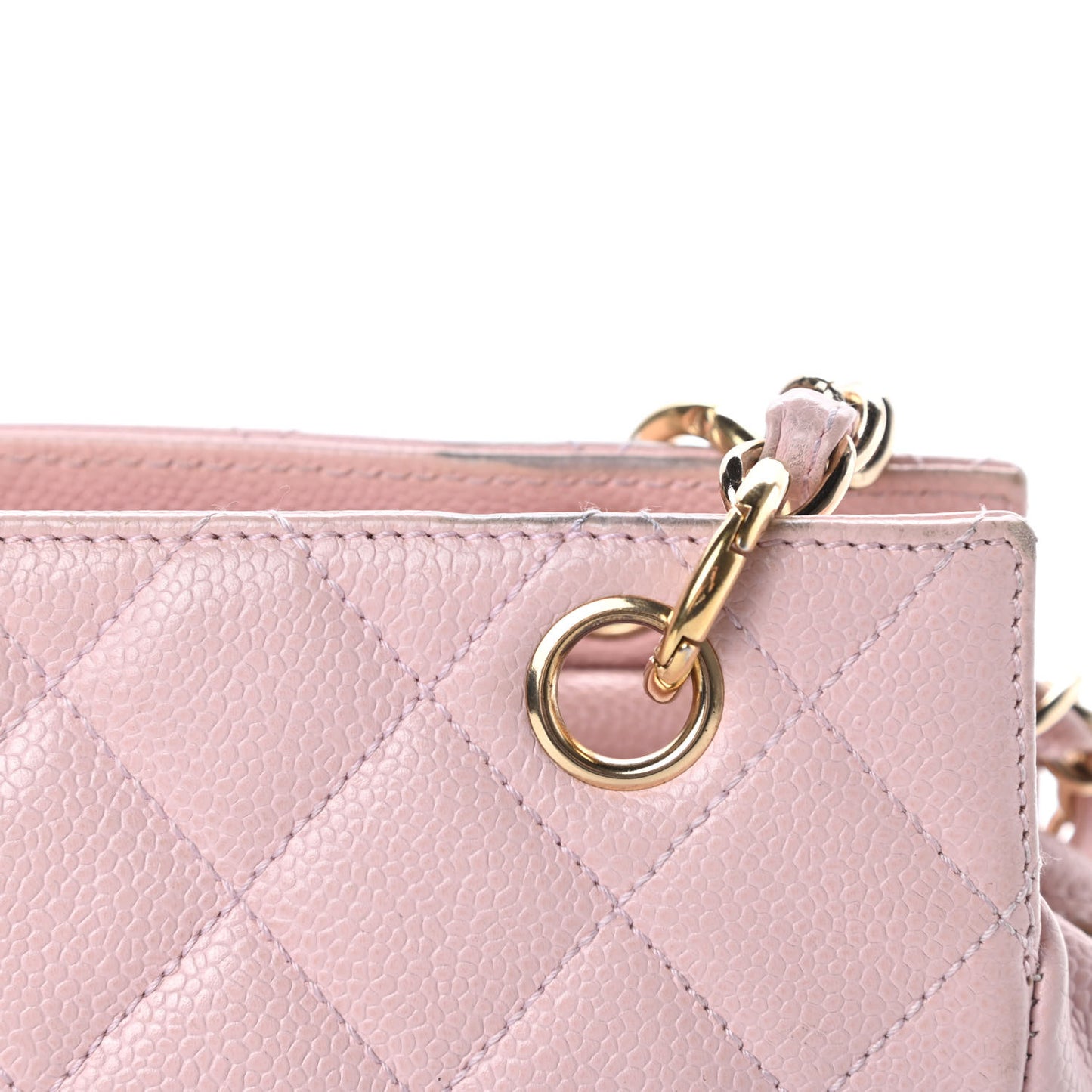 Caviar Quilted Petit Timeless Shopping Tote PTT Pink