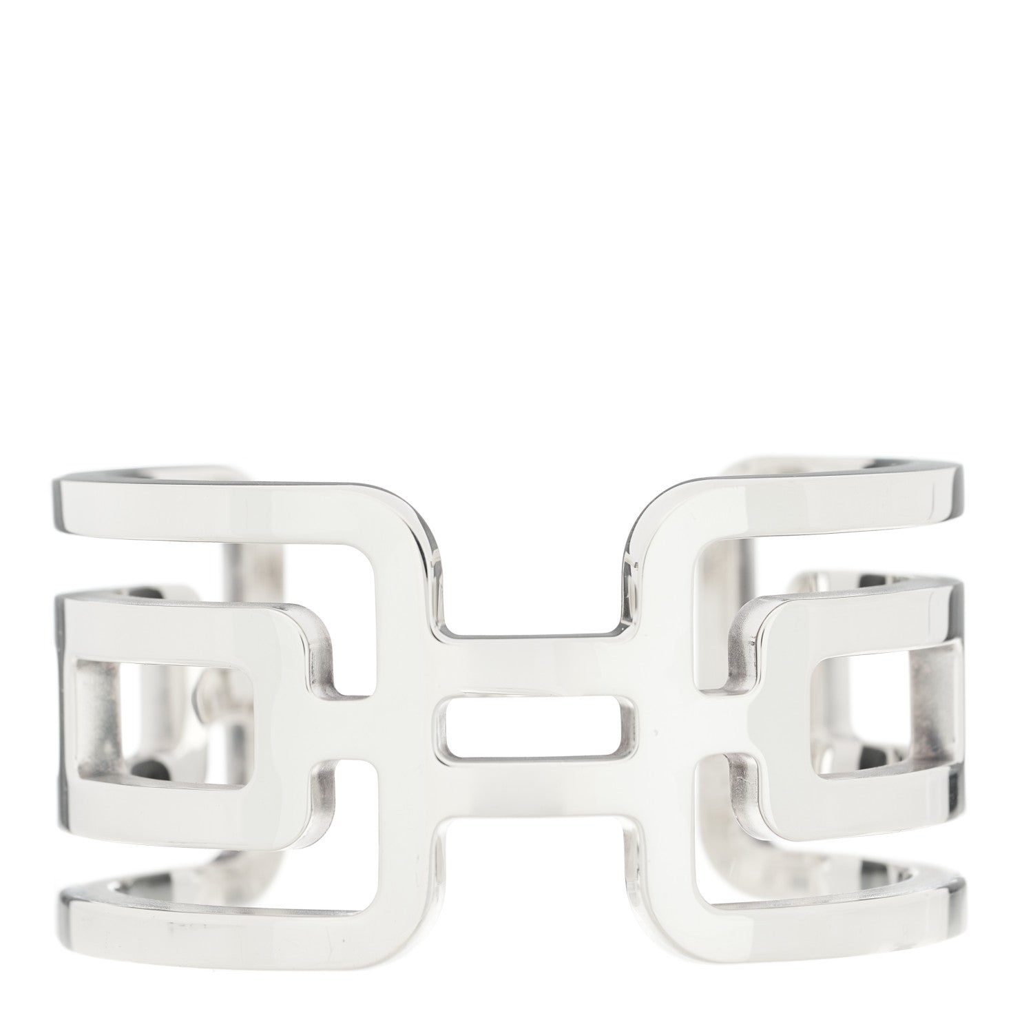 Hermes Sterling Silver Arcane Cuff Bracelet 1 of 4