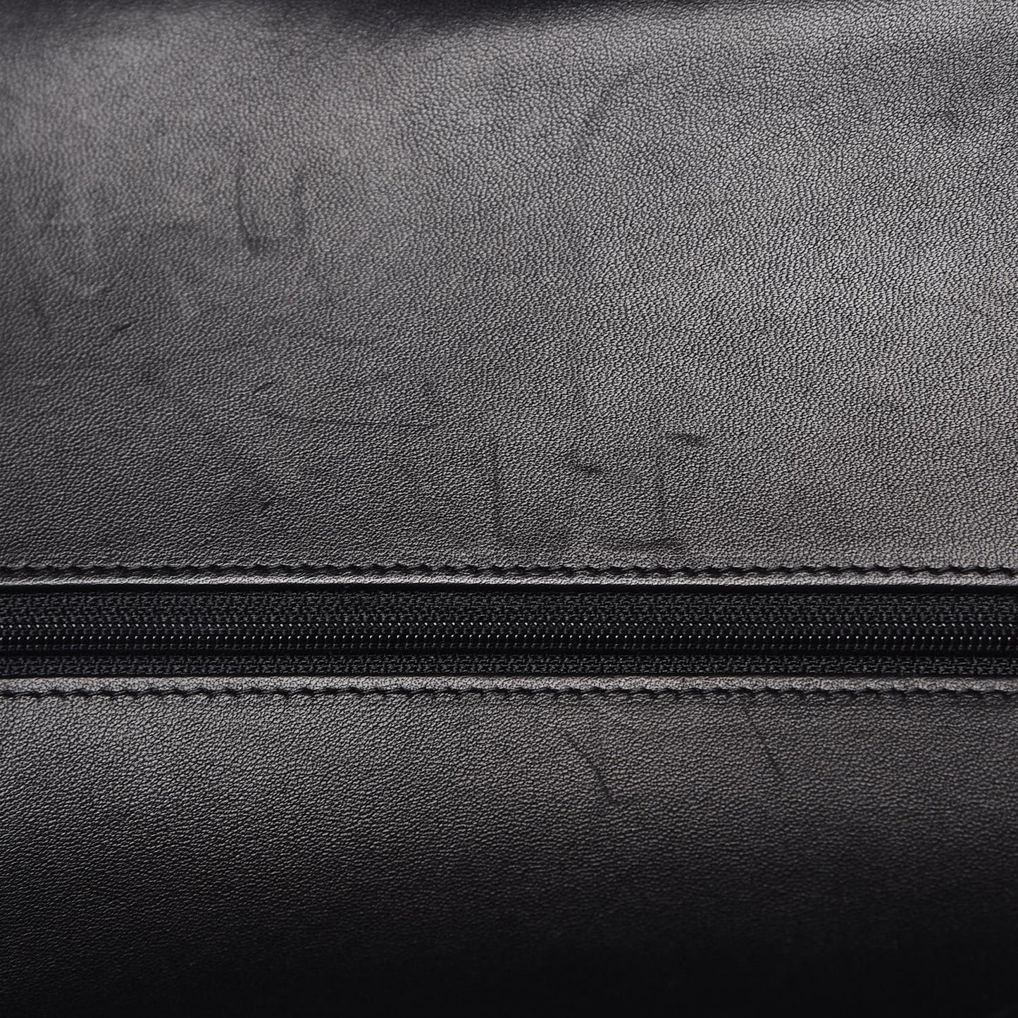 Lambskin Quilted Jumbo Double Flap Black