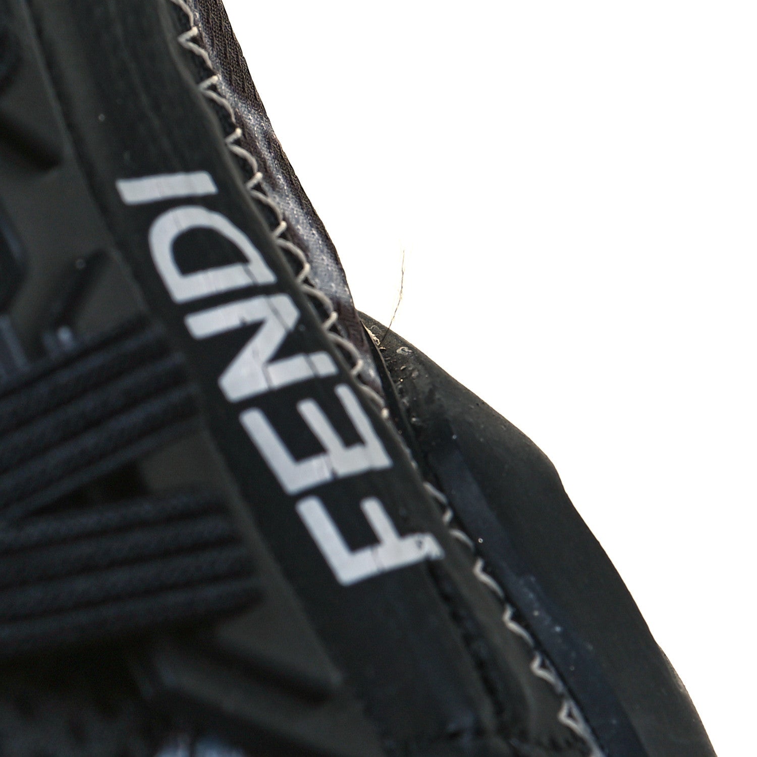 Fendi X SARAH COLEMAN Nylon Lycra FF Vertigo Fendi Flow Low Top Sneakers 40 Black 8 of 9