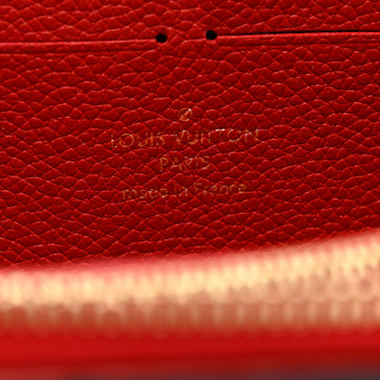 Louis Vuitton Empreinte Blooming Flowers Clemence Wallet Marine Rouge 6 of 6