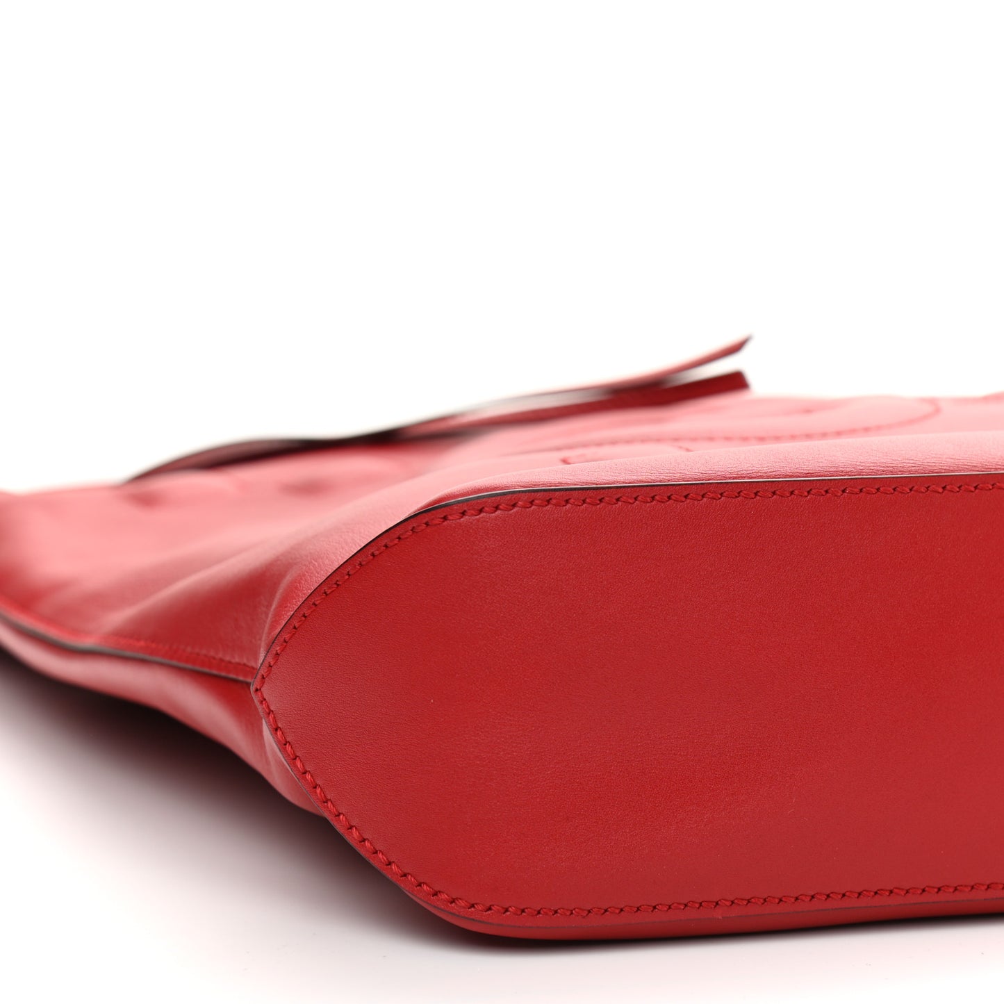 Apollo Calfskin GG Dadini Embroidered Chain Hobo Hibiscus Red