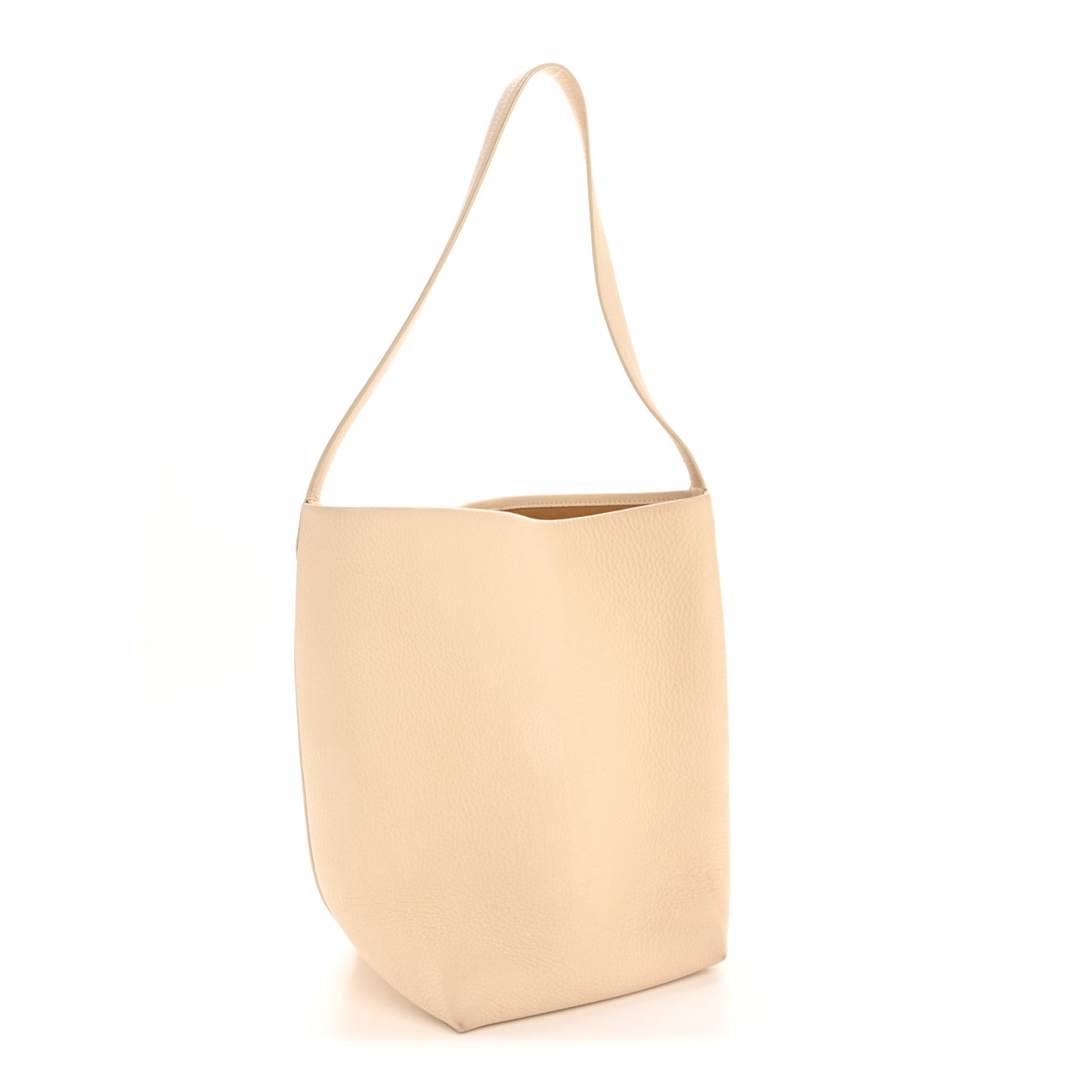 Grained Calfskin Medium N/S Park Tote Ivory