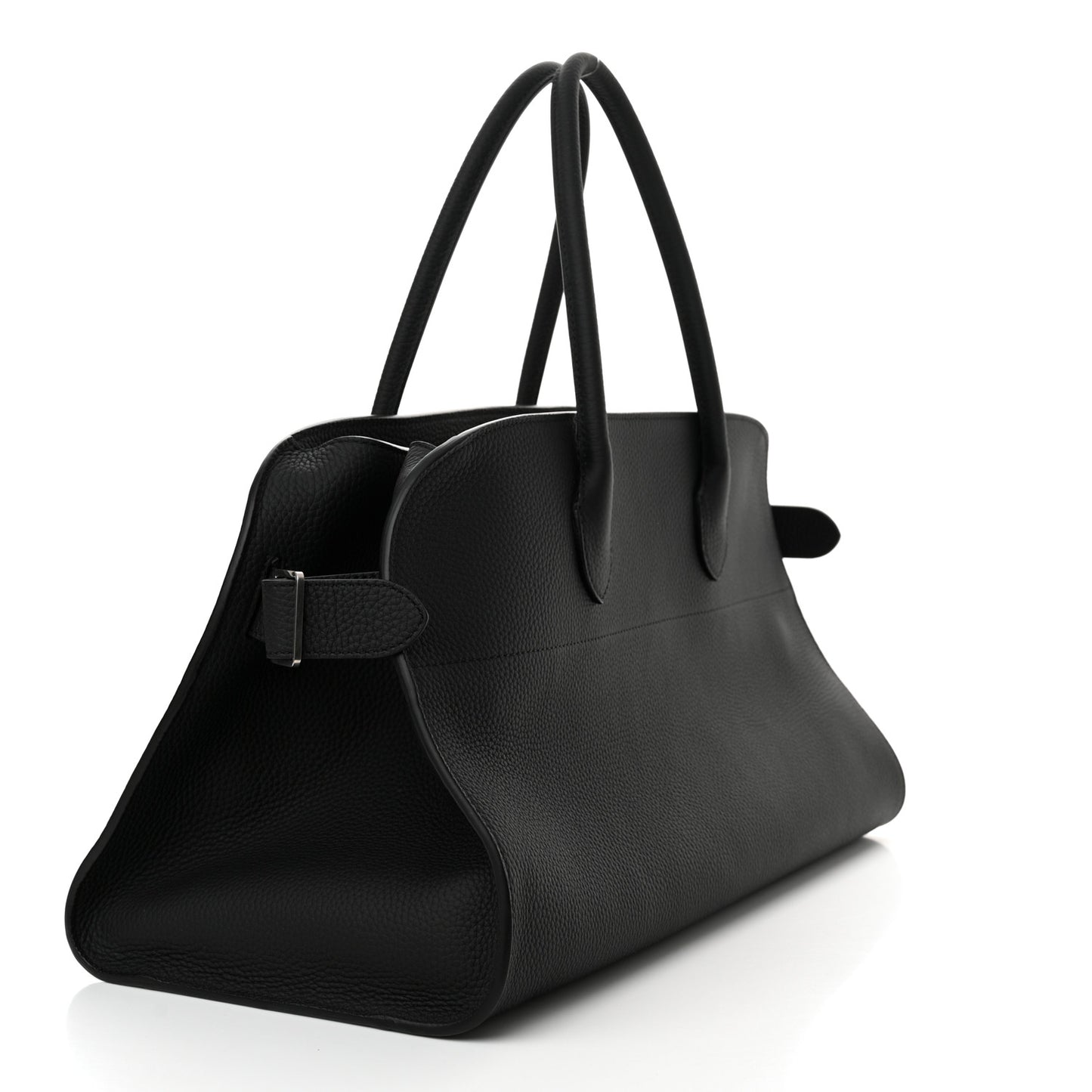 Grained Calfskin EW Margaux Black