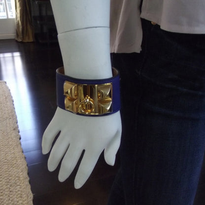 Hermes Swift Collier de Chien CDC Bracelet Bleu Electrique 2 of 7