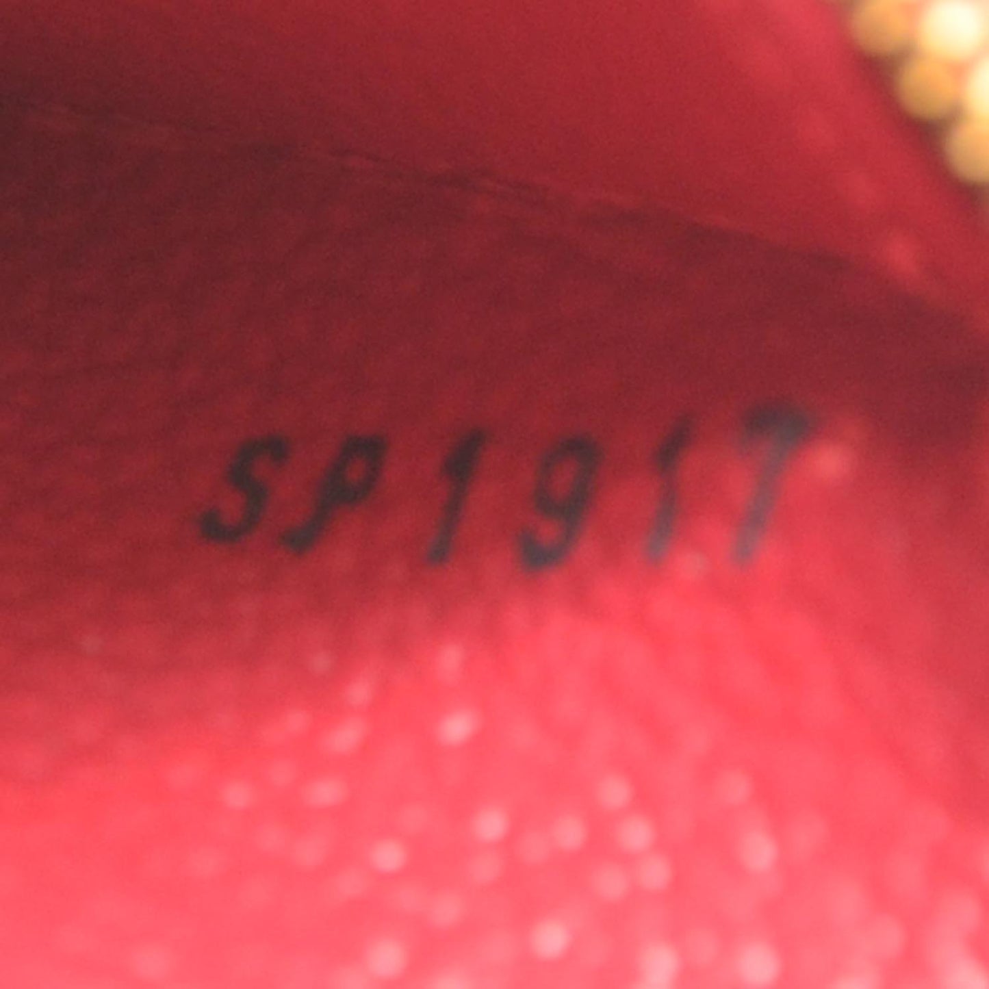 Epi Dauphine Cosmetic Pouch Red