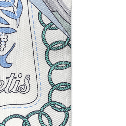 Hermes Silk Cliquetis Twilly Ciel White Menthol 5 of 7