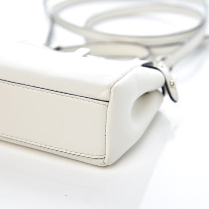 Fendi Shiny Nappa Micro Peekaboo Iconic Satchel White 11 of 11