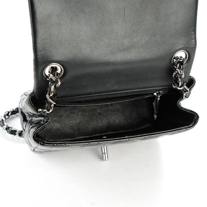 Chanel Patent Calfskin Quilted Mini Square Flap Black 5 of 7