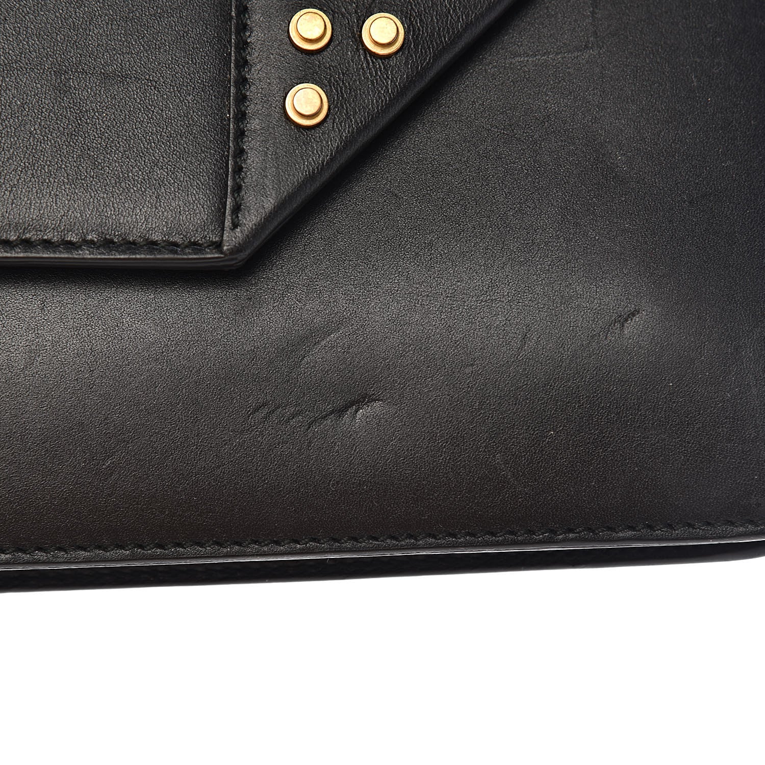 Saint Laurent Calfskin Studded Medium Betty Black 10 of 17