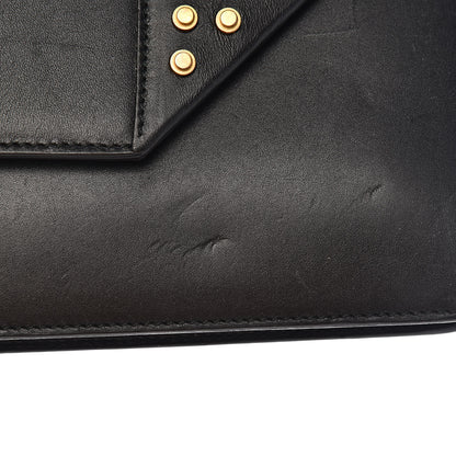 Saint Laurent Calfskin Studded Medium Betty Black 10 of 17