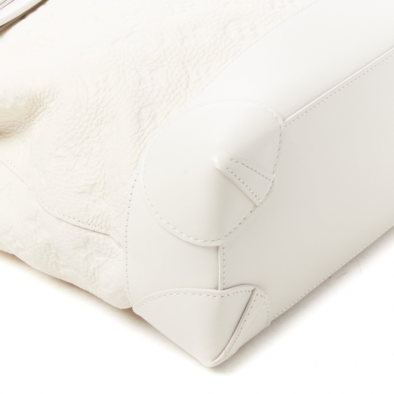 Louis Vuitton Taurillon Monogram Steamer PM White 6 of 8
