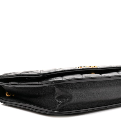 Chanel Lambskin Quilted Infinity Wallet On Chain WOC Black 10 of 10