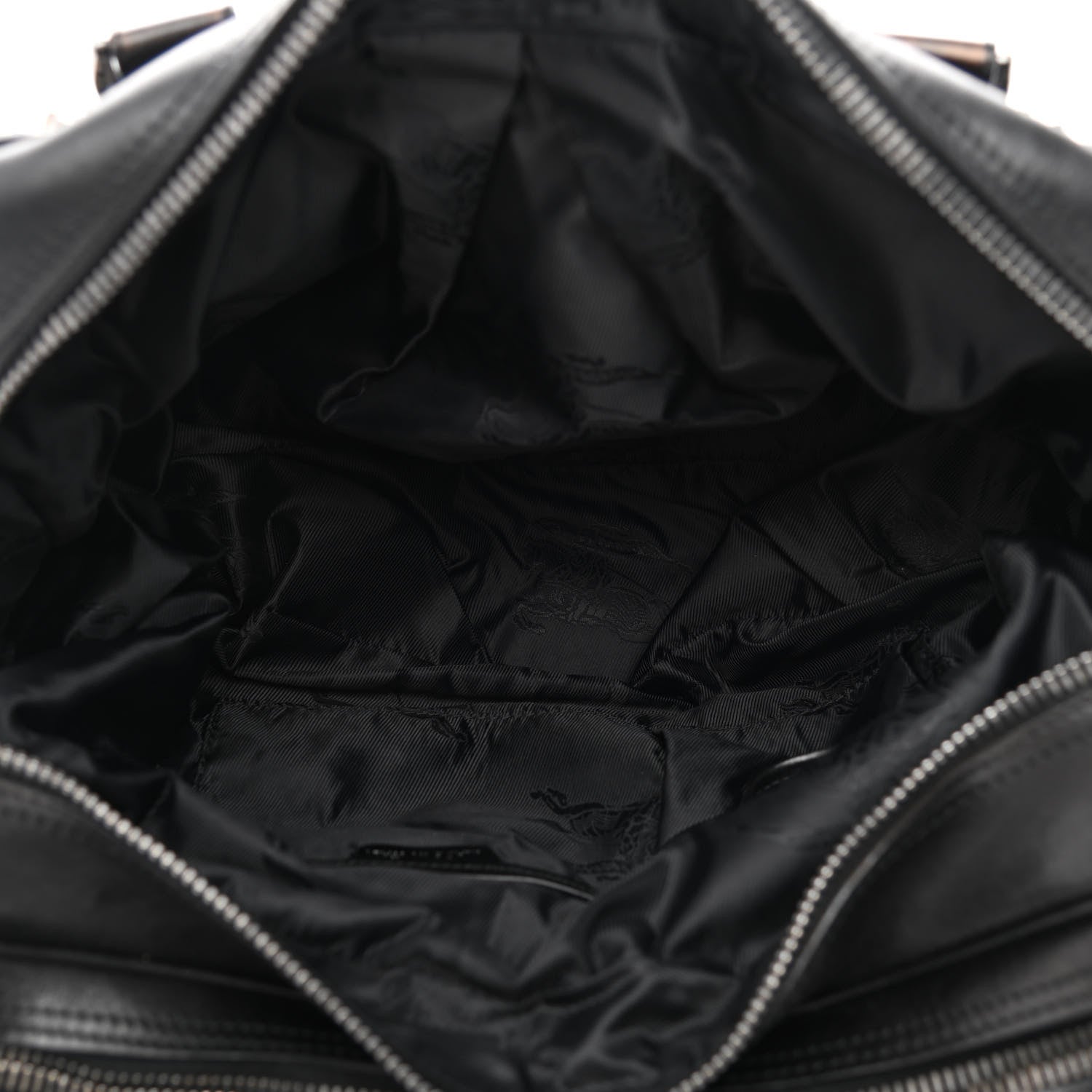 Burberry Prorsum Calfskin Studded Knight Satchel Black 5 of 12