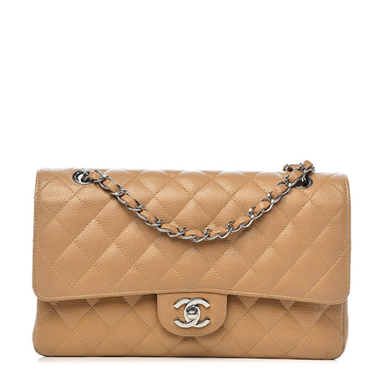 Chanel Caviar Quilted Medium Double Flap Beige 1 of 16