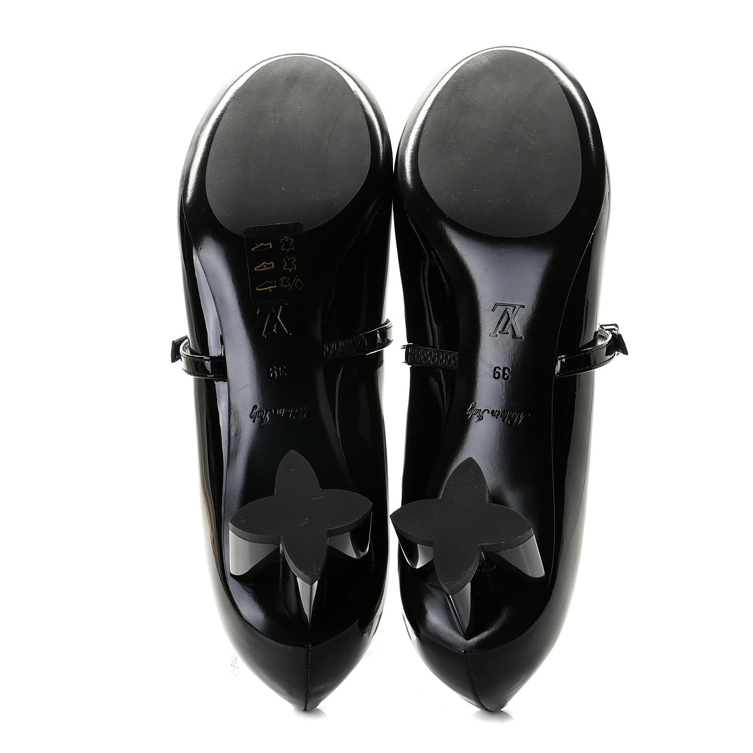 Louis Vuitton Patent Uniformes Silhouette 40mm Pumps 39 Black 7 of 12