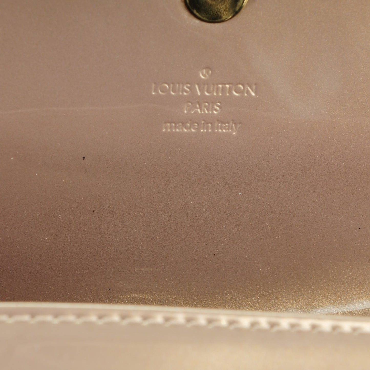 Patent Sobe Clutch Beige Poudre