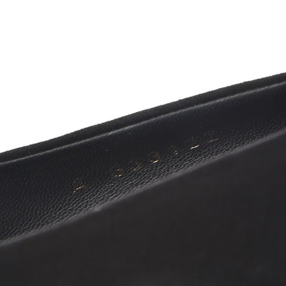 Chanel Suede Calfskin CC Pumps 36 Black 9 of 10
