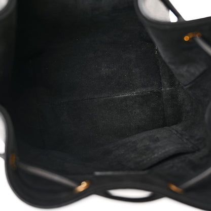 Louis Vuitton Calfskin Lockme Bucket MM Black 5 of 9