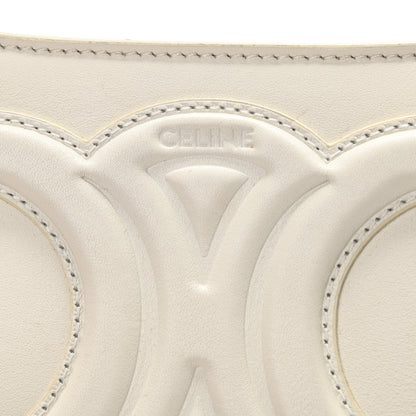 Celine Smooth Calfskin Cuir Triomphe Shoulder Bag White 6 of 15