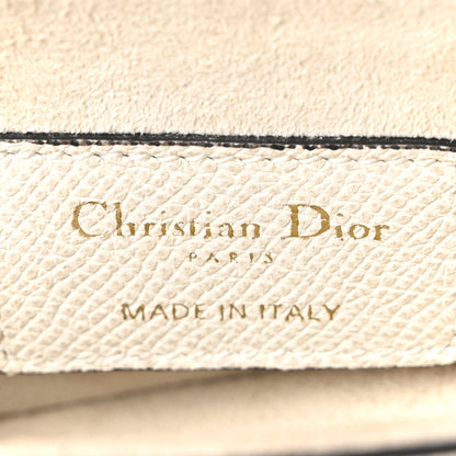Christian Dior Grained Calfskin Mini Saddle Bag White 6 of 10