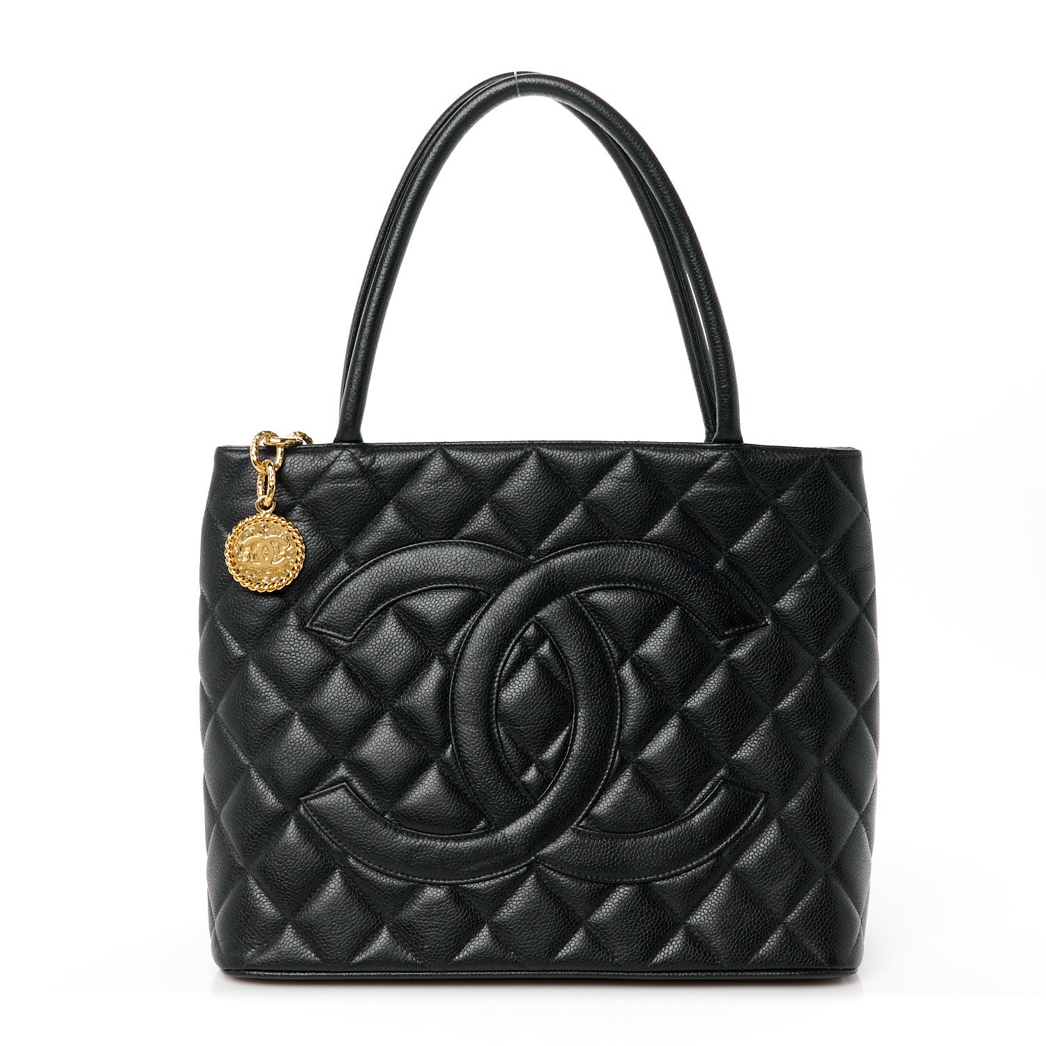 Chanel Caviar Quilted Medallion Tote Black 1 of 11
