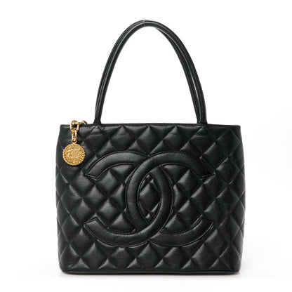 Chanel Caviar Quilted Medallion Tote Black 1 of 11