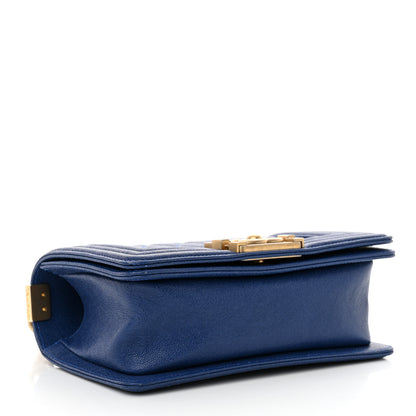 Chanel Caviar Quilted Small Boy Flap Dark Blue 4 of 10