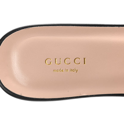 Gucci Malaga Kid GG Marmont Flat Slide Sandals 39 Black 4 of 8