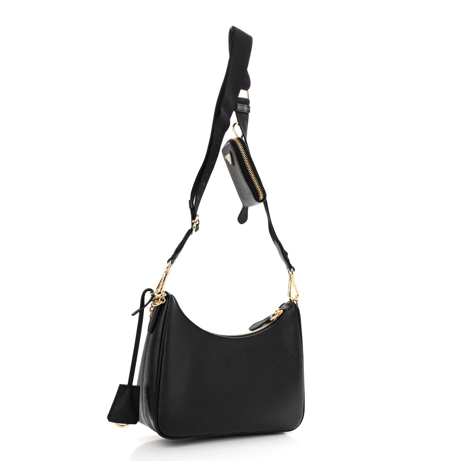 Prada Saffiano Lux Re-Edition 2005 Shoulder Bag Black 3 of 9